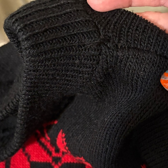 Vintage Made in the USA Black/White/Red Patterned Women's Sweater Size 20W - Picture 7 of 10